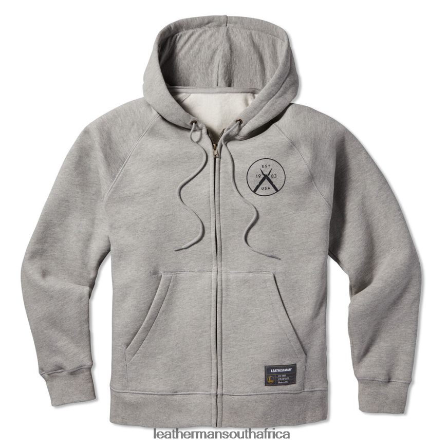 60BT4R76 Gray Apparel Leatherman Original Multi-Tool Zip Up Hoodie