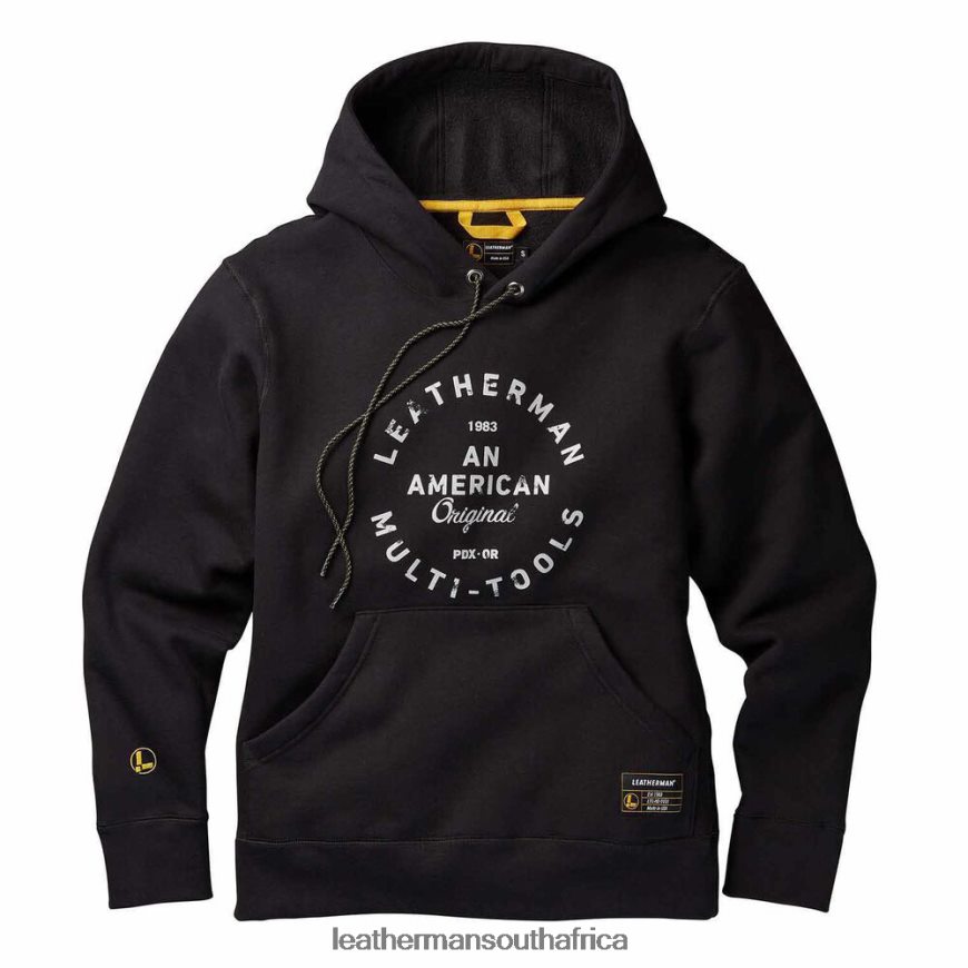 60BT4R81 Black Apparel Leatherman Heritage Badge Pullover Hoodie