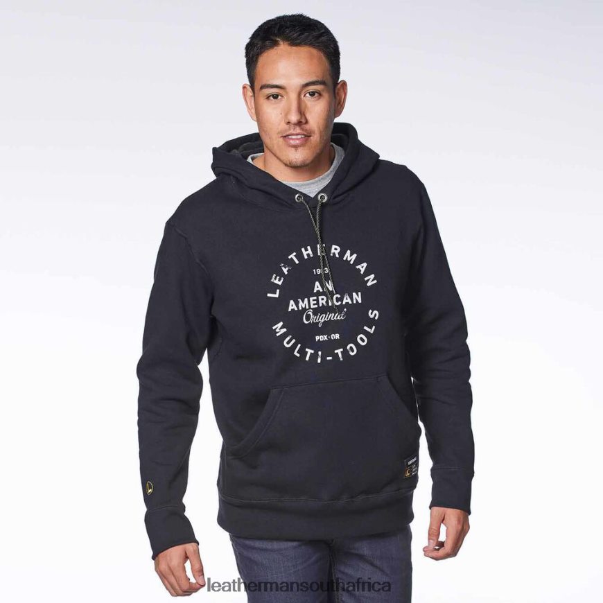 60BT4R81 Black Apparel Leatherman Heritage Badge Pullover Hoodie