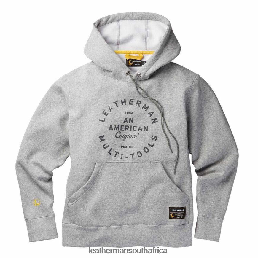 60BT4R82 Gray Apparel Leatherman Heritage Badge Pullover Hoodie