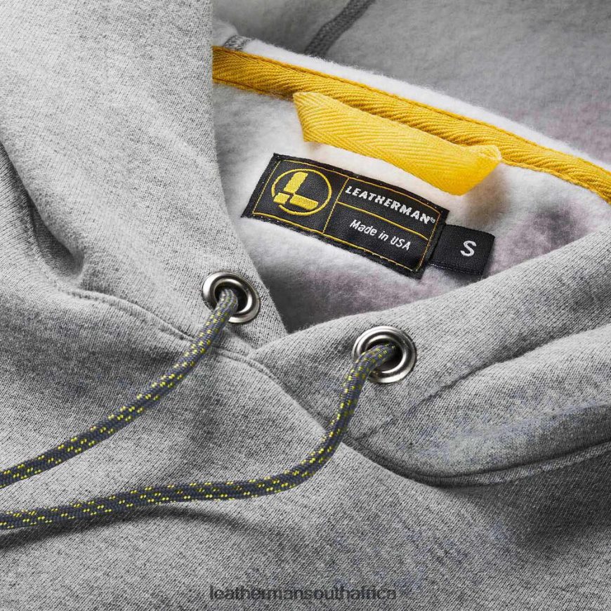 60BT4R82 Gray Apparel Leatherman Heritage Badge Pullover Hoodie