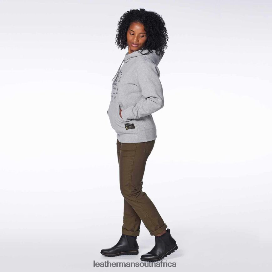 60BT4R82 Gray Apparel Leatherman Heritage Badge Pullover Hoodie