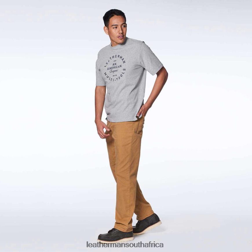 60BT4R95 Gray Apparel Leatherman Heritage Badge Short Sleeve Tee