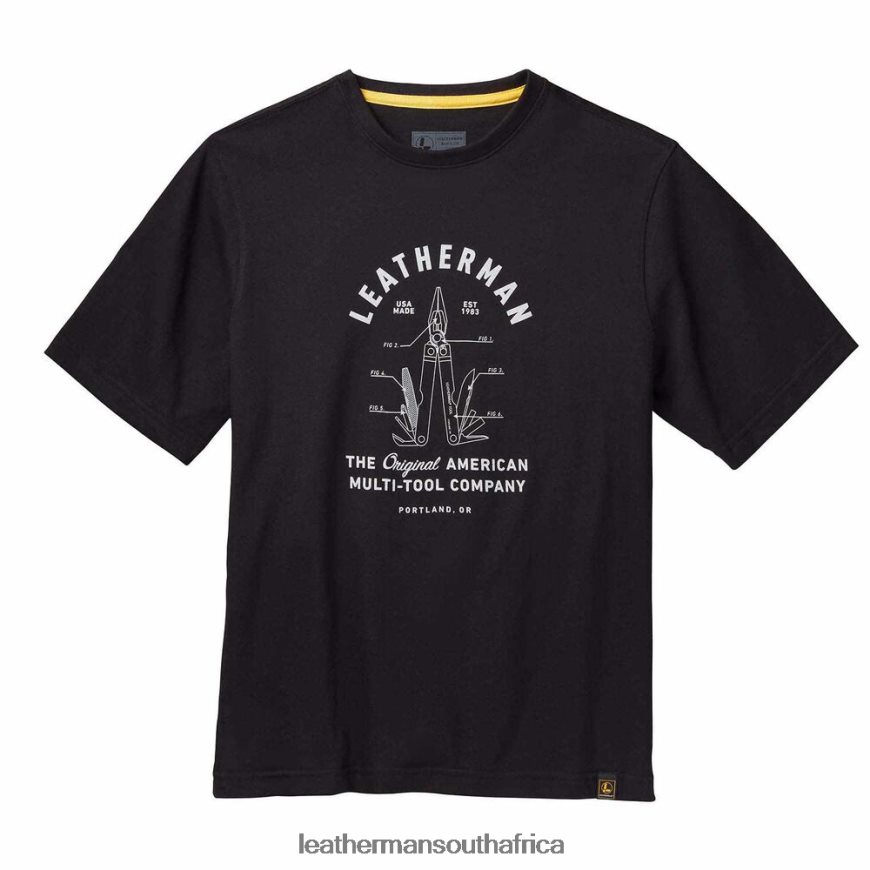 60BT4R97 Black Apparel Leatherman PST Heritage Short Sleeve Tee
