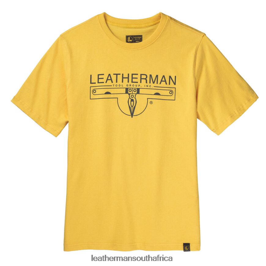 60BT4R99 Yellow Apparel Leatherman 1983 Logo Short Sleeve Tee